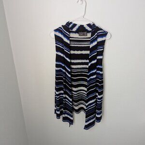 Chico's Travelers Collection Women's Long Sleeveless Striped Top, 12